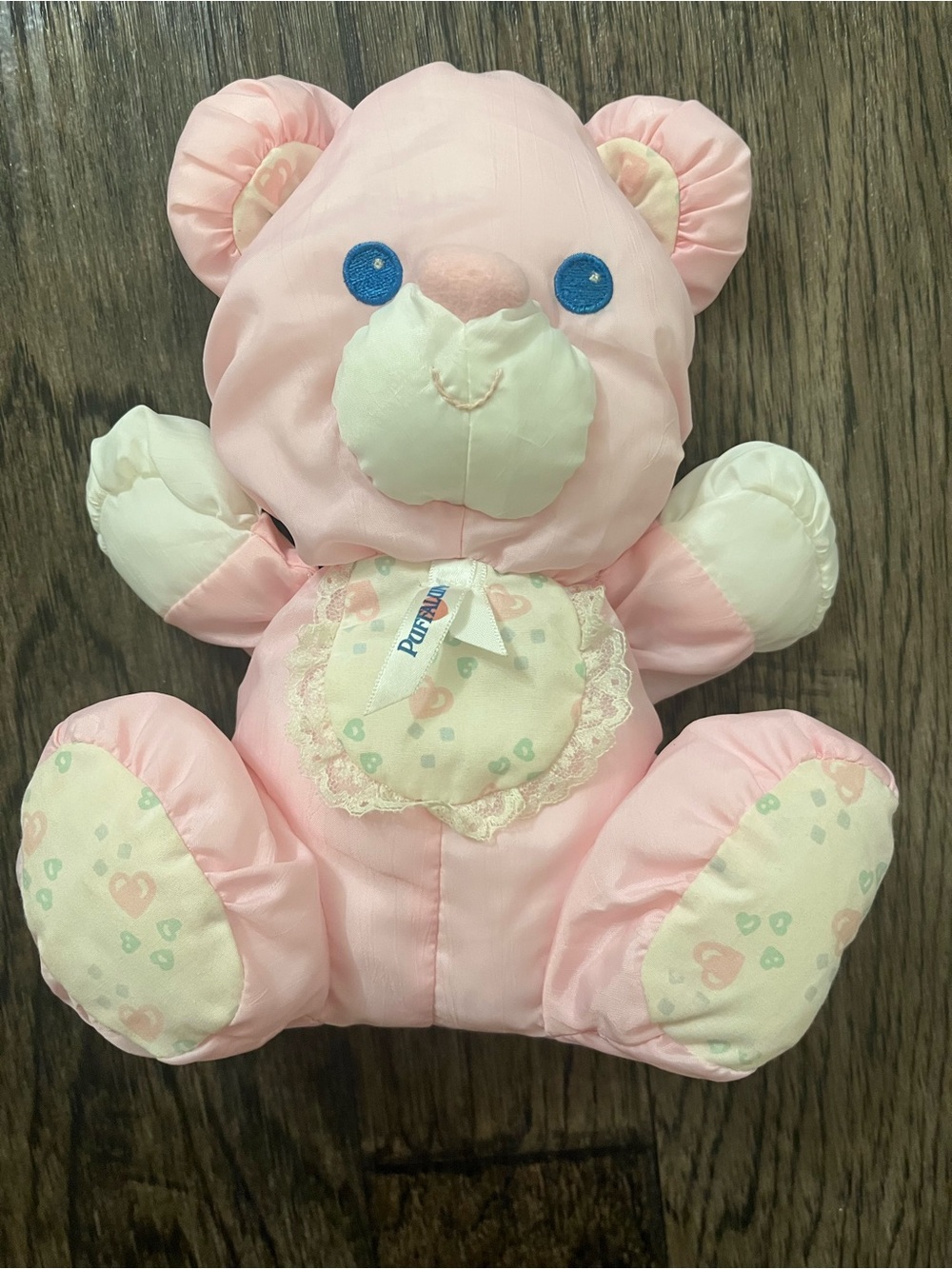 Vintage Fisher-Price Pink and Cream Baby puffalump